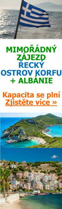 Banner zájezdu Korfu a Albánie