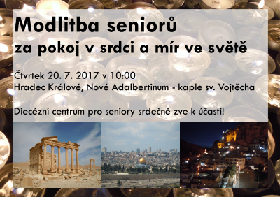 Zveme na prázdninové modlitební společenství za pokoj a mír